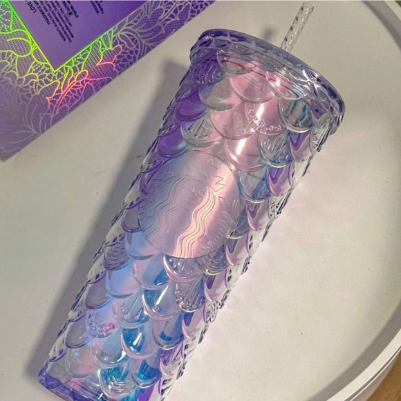 Starbucks Unicorn China Aurora Glitter Mermaid Scales Siren Overseas Cup Tumbler - Picture 4 of 11